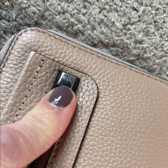 Rebecca Minkoff Taupe Leather Wristlet Wallet - Picture 12 of 16